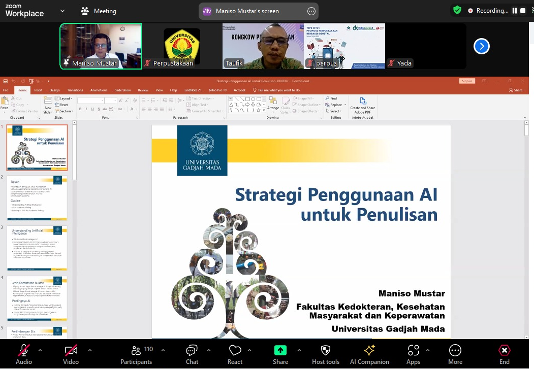 Kongkow Bersama Pustakwan Seri ke-44: Strategi Menulis dengan AI di Era Digital